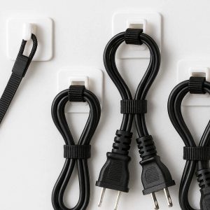 13 Self Adhesive Cord Organizer Hooks Nylon Wire Ties Cable Management Clips for Appliances